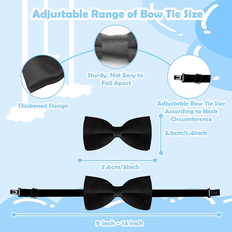 Royisafie Bow Ties for Boys,Suspenders for Boys,Toddler Suspenders,Kids Bow Tie,Boys Suspenders and Bow Tie Set - Image 3